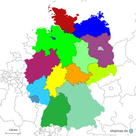deutschlandkarte bundesländer ohne namen